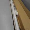 Heavy Duty Tension Curtain Rod by EZFurni, 42 to 123 Inches, Anti-Slip Spring Loaded Curtain Rods No Drilling, Apartment Renter Friendly Tension Rods for Windows, Bathroom, Patio, Room Divider, White