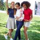 French Toast Girls Pull-On Cotton Twill Shorts with Pockets (Beige)