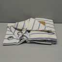 DriftAway Farmhouse Linen Blend Blackout Curtains 84 Inches Long for Bedroom Vertical Striped Printed Linen Curtains Thermal Insulated Lined Treatments for Living Room 2 Panels W40 x72 x 2 Navy