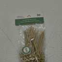 50Pcs Bamboo Knotted Cocktail Picks, 4.7" Toothpicks Skewers with Looped Knot for Appetizers, Mini Food Sticks Fancy Tooth Picks for Party Drinks Fruit Charcuterie Cocktail Garnish Accessories