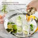 KITESSENSU Cocktail Shaker Set, Stainless Steel Bartending Kit with 25 Ounce Cocktail Shaker with Built in Drink Strainer, Measuring Jigger, Mixing Spoon & Drink Recipe Guide, Gold