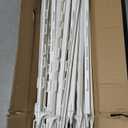 25 Pack Electric Fence Posts,48 Inch/4FT Step-in Plastic Posts for Farm and Garden,Temporary Sturdy Fencing System for Electric Fencing and Yard Protection, White