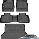 ANBINGO Floor Mats & Cargo Liner for 2020-2026 Nissan Sentra S/SV/SR, Sedan 2020 2021 2022 2023 2024 2025 2026 Waterproof Guard Automotive Sentra Floor Mats Sentra Accessories Full Set-Black