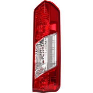 KUAFU Passenger Side Tail Light Compatible with 2015-2024 Ford Transit 150 250 350 350HD E-Transit Replacement for CK4Z13404A FO2801242 Taillight Rear Brake Tail Lamp Assembly (Red Lens+Clear Lens)