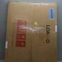 LOAAO 28"X36" LED Bathroom Mirror Black Framed, Anti-Fog, Dimmable, Lighted Bathroom Vanity Mirror for Wall, Memory Function, Tempered Glass