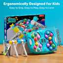 Whack Mole Game for Kids, Idea Gift for 3-12 Year Old Boys and Girls, Interactive Pounding Toy with 2 Hammers, Lights & Sounds, 3 Game Modes Educational Toy for 3 4 5 6+ Year Old Boys- Blue