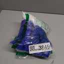 CZolden Plush Christmas Hat Blue Velvet Santa Hat for Women Men Christmas Holiday New Year Party Supplies 2 Pack