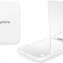 Compact Mirror, 1x/3x Magnification Mini Mirror for Purse, Pocket, Handheld, Stocking Stuffers, Travel Makeup, 2-Sided Foldable, Small Mirror with Led Lights (White)