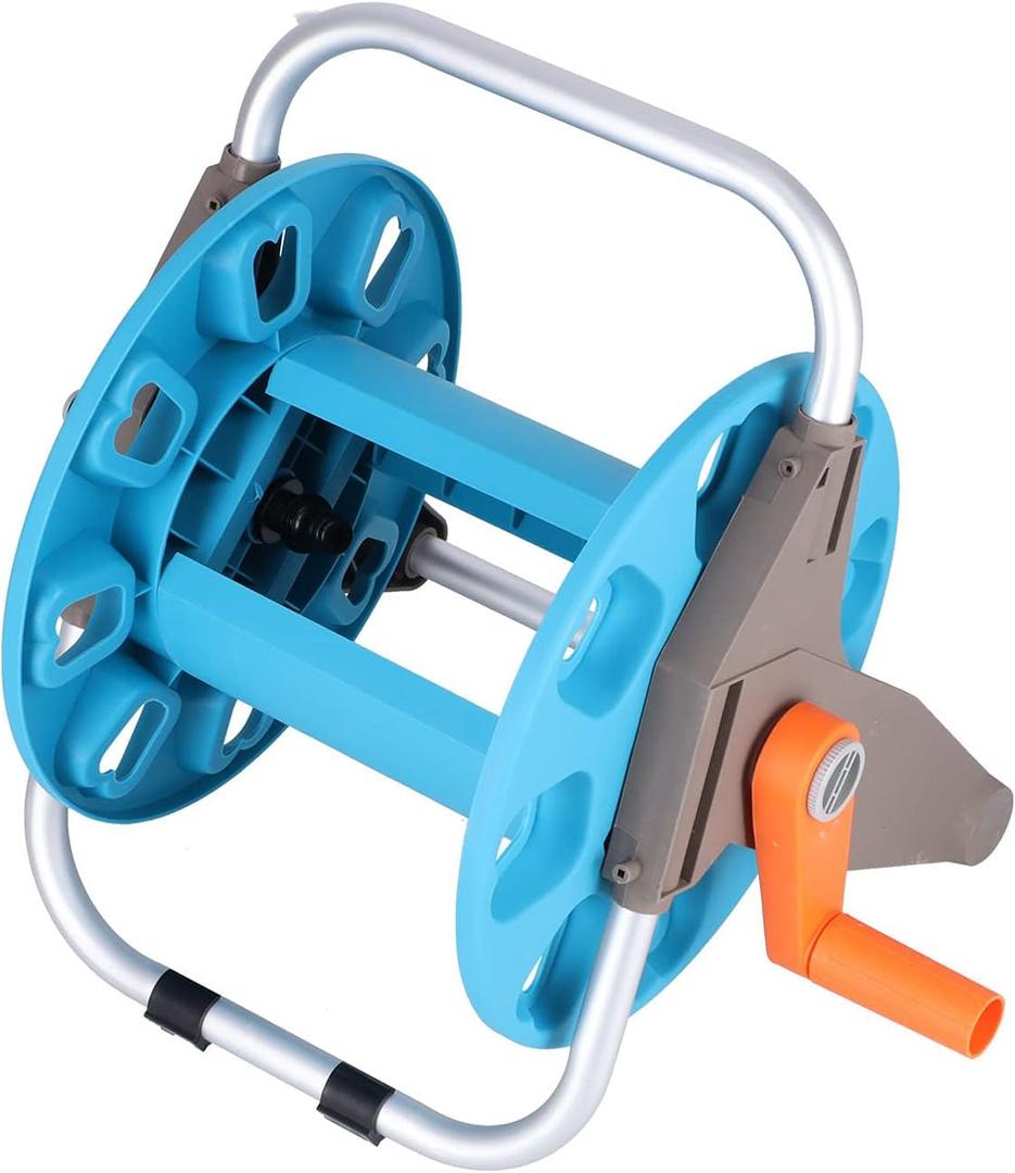 Garden Trolley, Gardening Waterpipe Cart Garden Hose Winder Hose Reel Storage Car Washer Tool for 30m Hose