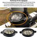 Upgraded Pool Pump Basket Cover,Replacement Pool Pump Lid Compatible with Splapool Pureline Deluxe Above-Ground In-Ground Pool Pumps, Fit for 0.75 hp 1 hp 1.5 hp Pump 72728,72729,72730 with O-Ring