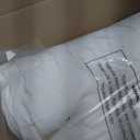 EASELAND Down Alternative Comforter King Size - Quilted Duvet Insert for All Seasons, Soft Cozy with Corner Tabs, Summer Winter Warm Bedding, Pure White 90x102