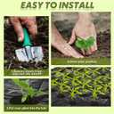 78 x 6.5 ft Garden Weed Barrier Landscape Fabric with Precut Planting Holes, Heavy Duty Weed Barrier Permeability Gardening Ground Cover Mat for Outdoor Greenhouse Planting, Vegetable Beds