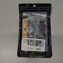 Ritche Christmas Gift Quick Release Leather Watch Bands Genuine Leather Watch Strap for Samsung Galaxy Watch 6 Band Classic 43mm 47mm 40mm 44mm 18mm, 20mm or 22mm for Men and Women, White Elephant Gifts, Stocking Stuffers for Men (Black/ Red Stiching/ Silver)