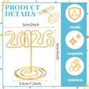 Leinuosen 30 Pcs 2026 Graduation Gold Photo Holders - 2 Inch Mini Wire Table Number Stands, Class of 2026 Picture Clips for Centerpieces, Place Cards & Grad Party Supplies