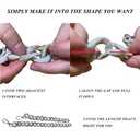 AVELICE Cast Acrylic Chain for Purse,23.6in Hand-Polished Acrylic Purse Strap Gift for Office,Travel & DIY Creators (Octagonal color mixing)