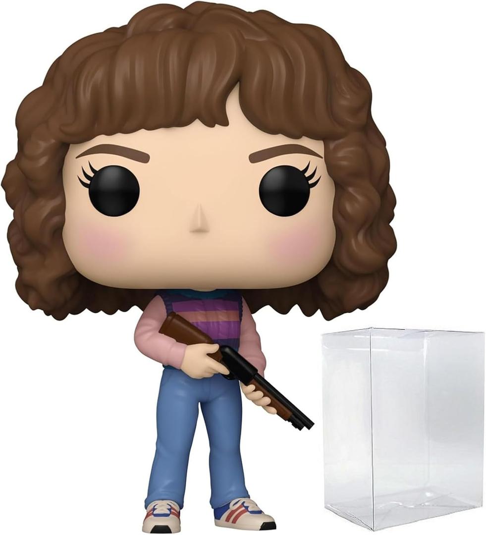 POP TV: Stranger Things - Nancy Wheeler (Season 5) Funko Vinyl Figure (Bundled with Compatible Box Protector Case), Multicolor, 3.75 inches