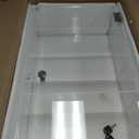 Barydat Acrylic Display Case with Lock Key Countertop Display Case Clear Showcase Display Cabinet Multi Functional Safe Storage Box for Retail Store (Removable 4 Tier,11.8 x 5.9 x 18.9 Inch)