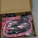 No Pull Dog Harness Adjustable Reflective Oxford Easy Control Medium Large Dog Harness with A Free Heavy Duty 5ft Dog Leash (M (Neck: 14.5"-20.5", Chest: 22"-28"), Pink Harness+Leash)