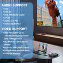 HDMI Switch Splitter 8K/16K, 2 in 1 Out HDMI Selector 4K@120HZ/240Hz 16K@30Hz/8K@60Hz Support DTS VRR HDR10+ Dolby, 48Gbps for Switch, PS5/4, Xbox, Roku, Firestick, TV etc.