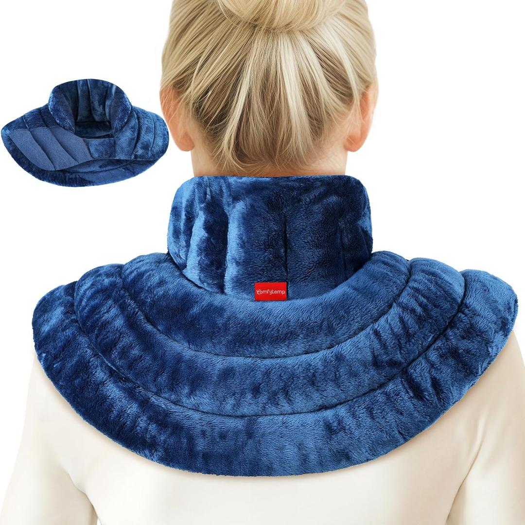 Comfytemp Microwave Heating Pad for Neck & Shoulder, Neck Warmer for Pain Relief, Cervical, 2.82LB Heated Wrap with Moist Heat Therapy