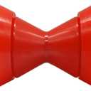 4" Boat Trailer Roller Assembly Bow Roller with Spoke fits 1/2" Shaft (Red)