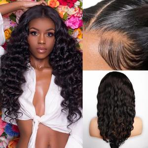 Loose Deep Wave 4X4 HD Lace Front Wigs Wear and Go Glueless Wig Human Hair Pre Plucked Pre Cut Deep Wave 4X4 Body Wave Curly Lace Closure Human Hair for Black Women Glueless Wigs 200% Density 22 Inch