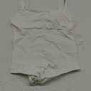 FeelinGirl Bodysuits for Women Seamless Square Neck Tummy Control Compression Thong Shapewear Bodysuit Tank Tops Bodysuit (X-Small-Small, White)