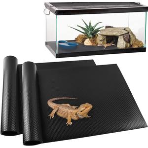 Reptile Carpet, Reptile Mat, Bearded Dragon, Leopard Gecko Substrate,Bearded Dragon Tank Flooring, Snake,Tortoise Bedding, Bearded Dragon Tank Accessories (18"X 79", 2 PCS)