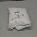 Christmas Tree Skirt 36 Inch, Holiday Part Decorations for Christmas Tree, Whit Plush Gold Sequin Snowflake Tree Shirt for Xmas