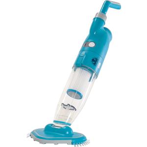 U.S. Pool Supply Handheld Pool Vacuum Cleaner - Manual Rechargeable Pool Vacuum for Above Ground Pools, Hot Tub Spa Vac - Cordless, Powerful Suction, Inground, Scrub Brush Head, Cleaning Leaves Debris