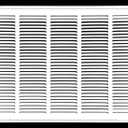 25" X 16 Steel Return Air Filter Grille for 1" Filter - Removable Frame - HVAC Duct Cover - Flat Stamped Face - White [Outer Dimensions: 27.5 X 17.75]