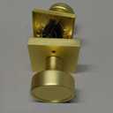 Goldenwarm Gold Door Knobs Interior, Privacy Brushed Brass Interior Door Knobs, Heavy Duty Zinc-Alloy Brushed Gold Indoor DoorKnob for Bedroom, Bathroom, 6 Pack