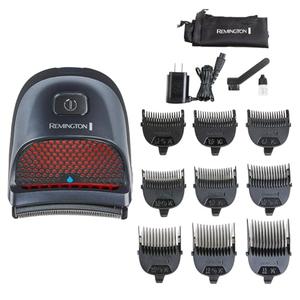 Remington Shortcut Pro Self-Haircut Trimmer Kit, Waterproof Cordless Electric Razor for Head, Beard, and Body, Curved Blades and 9 Trimmer Lengths, Head Shaver, 5-Minute Quick-Charge, 14-Piece Set