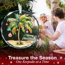 Palm Tree Christmas Ornament - Coastal Beach Ornaments for Christmas Tree, Ocean and Beachy Ornaments for Your Beach Themed, Unique Decorations for A Tropical Holiday