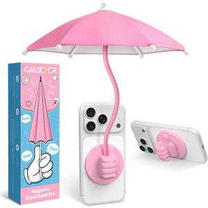 Phone Umbrella for Sun Shade Magnetic: Universal Thumbs Up Cell Phone Umbrella for iPhone Sunshade UV Protection Teen Girl Women Gifts for Mothers Day Pool Travel Beach Accessories Vacation Essentials