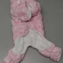 AOFITEE Dog Coat, Waterproof Dog Jacket, Fullbody Dogs Winter Coat Snowsuit, Windproof Puppy Puffer Jacket Snow Suit with Legs, Pet Fleece Winter Vest, Cold Weather Coats for Small Dogs, Pink S