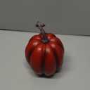 Winlyn 1 pc Assorted Artificial Orange Pumpkins Harvest Decorative Foam Pumpkins for Farmhouse Rustic Fall Thanksgiving Halloween Tabletop Centerpiece Mantel Shelf Kitchen Decoration