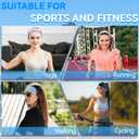 2 x Wide Headbands Headbands for Women Young Girls Non Slip Athletic Hair Bands for Small Head Ideal for Yoga Gym Running 4 Pack (black white blue purple)