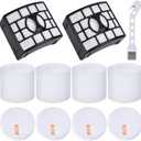 Leadaybetter Filter Replacement for Shark Rotator DuoClean Lift-Away ZD550 NV600 NV601 NV602 NV611 NV770 NV771 NV772 UV700 ZU701 Zero-M Speed Upright Vacuum, Part # XFF600 & XHF600