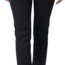 Zylioo Tall Womens Dress Pants 32/ 34 Inseam Slim Straight Leg Black
