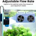 Aquarium Surface Skimmer, 96 GPH Flow Rate Ideal for Freshwater & Saltwater Compatible, 5W Efficient Waste Removal