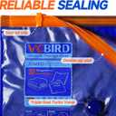 Vacbird Vacuum Storage Bags with Rechargeable Cordless Pump,15 Pack 3 Size Compression Packing Cubes Seal Bags, Space Saver for Clothes and Clothing Blankets Organization Space Saving