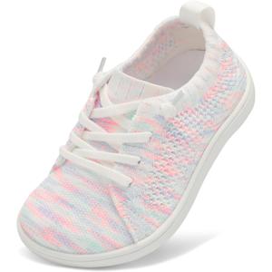 LeIsfIt Toddler Shoes Girls Boys Wide Shoes Kids Zero Drop Minimalist Sneakers Barefoot Slip on Tennis Sneakers Color White 13 Little Kid