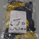 Patimate Black Gold Confetti Balloons Set, 50 pcs 12 inch Metallic Gold Black Confetti Latex Balloons Kit for Birthday Wedding Graduation New Years Anniversary Party Decorations