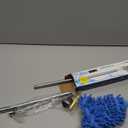 High Pressure Power Washer Wand, Hydro Jet Water Wand Pressure Sprayer,Flexible Garden Watering Wand with 3 Hose Nozzle Universal Hose End for Car Pet Window Patio Gutter Cleaning Tool Blue