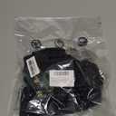 Blooming Jelly Womens High Waisted Bikini Bottoms Tummy Control Swim Bottom Ruched Full Coverage Retro Swimwear (Medium, Black)