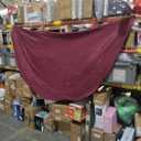 2 Pack Cocktail Round Tablecloth Table Cover 44" x 3.5'L and Burgundy Satin Tablecloth 44" 
