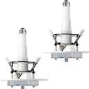 Jolux 5/6" Recessed Can Light Conversion Kit to Pendant,Instant Convert Recessed Light to Pendant Light,Ideal for Kitchen,Bedroom,Livingroom,Island,Chrome-2 Pack