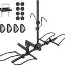 VEVOR Hitch Mount Bike Rack, 160 LBS Capacity Ebike Rack, 2-Bike Platform Style for 2-inch Receiver, Titling and Folding Bike Carrier with Tires up to 5" Wide, for Car, SUV, Truck, RV