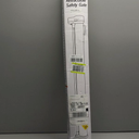 Reinforced No Drill 100" Wide Retractable Baby Gates No Drilling Retractable Dog Gates for Doorways Extra Wide No Drill Baby Gate with Support Bars Extra Long Baby Gate Retractable Pet Gates for Dogs (White)